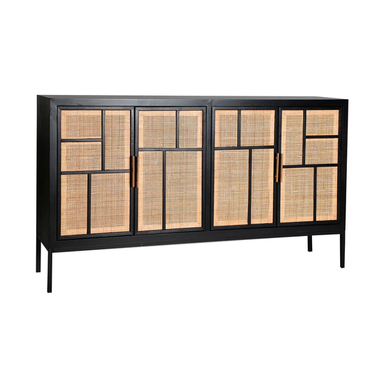 Garrett 160 Cm Wide Pine Solid Wood Sideboard