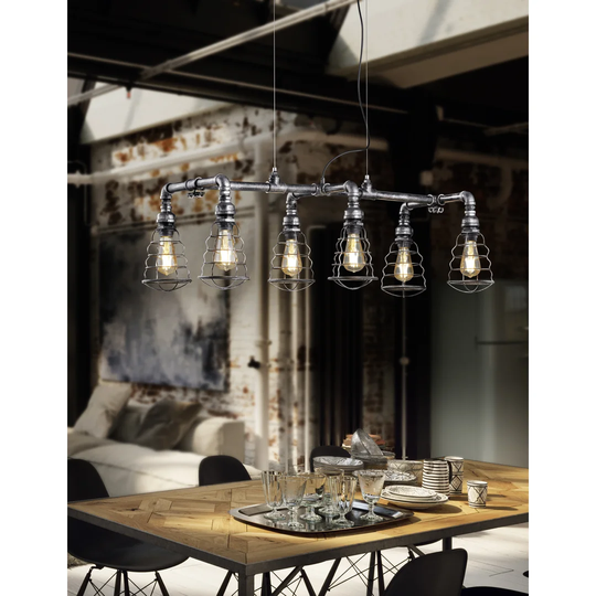 Fujimoto 6 - Light Kitchen Island Linear Pendant