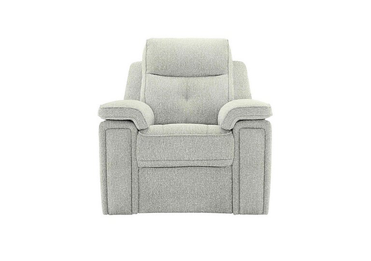 G Plan - Hannington Fabric Power Recliner Armchair - Grey