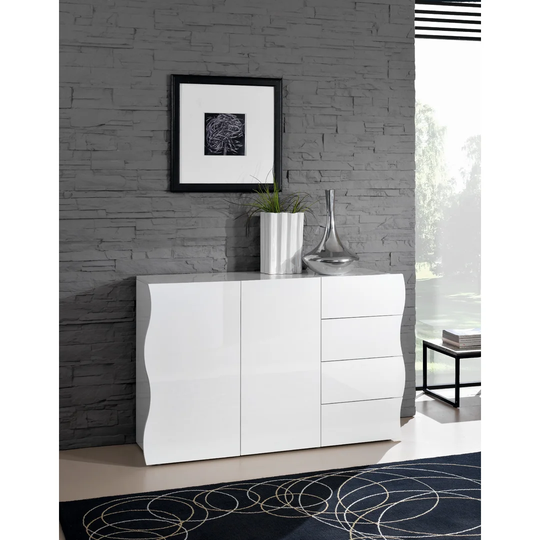 Gidja 124 cm Wide 4 Drawer Sideboard