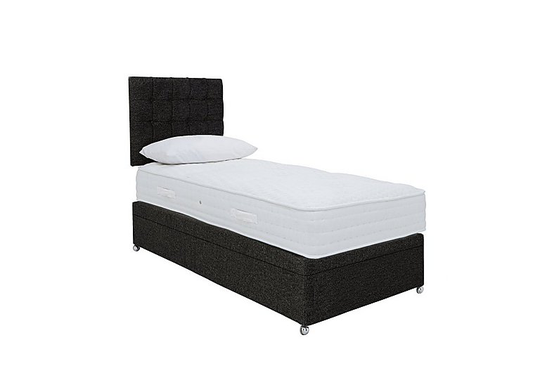Sleep Story - Ergo 1000 Side Ottoman Divan Set - Small Single - Grey