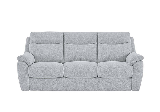 Snug 3 Seater Fabric Sofa - Grey