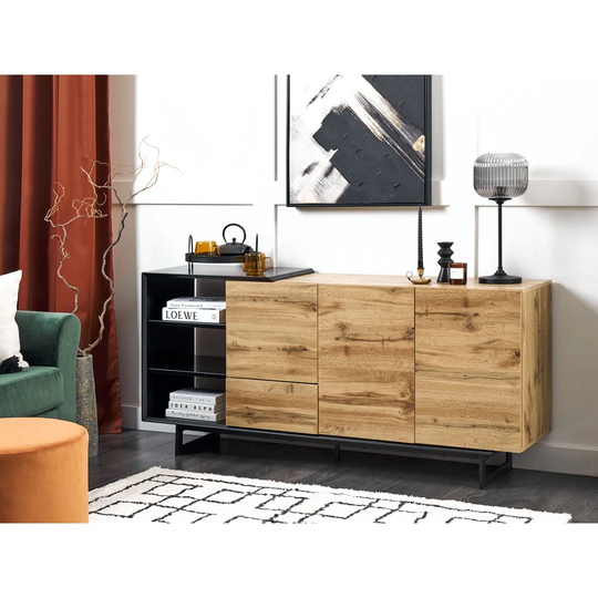 Mastrangelo 160Cm Wide 3 Drawer Sideboard