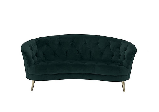 Alexander and James - Soho 2 Seater Fabric Sofa - Green
