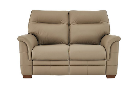 Parker Knoll - Hudson 2 Seater Leather Power Recliner Sofa - Beige