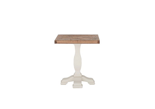 Pattern Lamp Table - Cream
