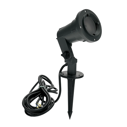 Revloc Black Plug-in LED Metal Spot Light