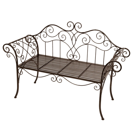Viva La France 2-Seater Steel Garden Bench