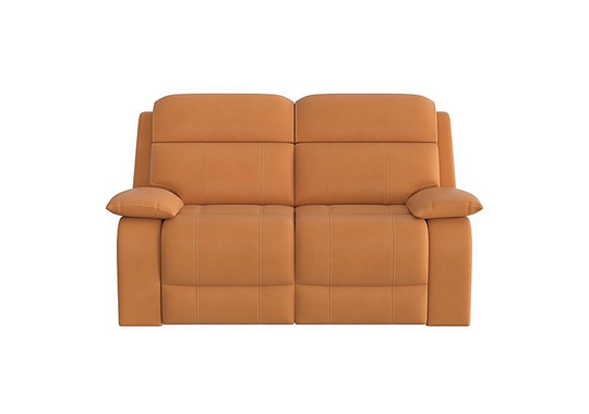 Moreno 2 Seater Leather Power Recliner Sofa - Yellow- World of Leather