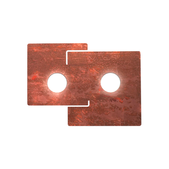 Square 2 Light Semi Flush Ceiling Light