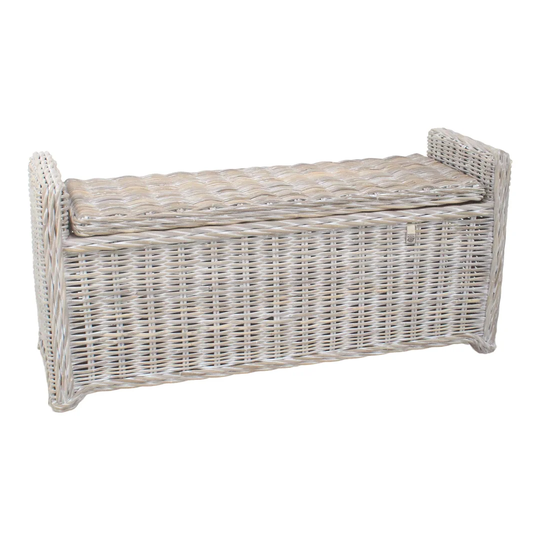 Macclesfield Kubu Wicker Storage Bench