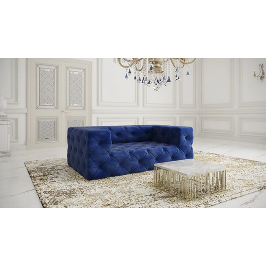 Norei 190Cm Velvet Tuxedo Arm Sofa