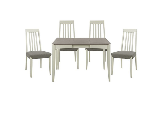Skye Small Table and 4 Tall Chairs - Grey