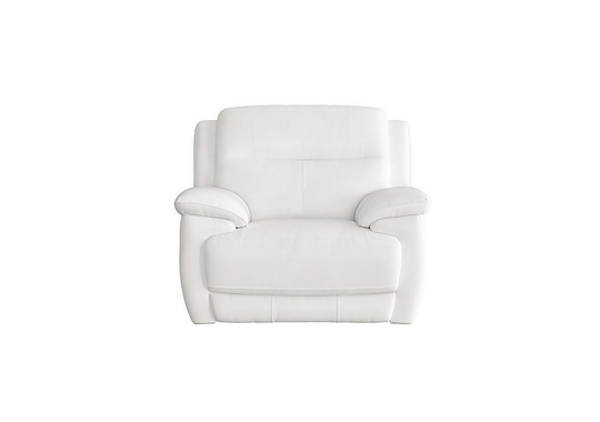 Touch Leather Armchair - White- World of Leather