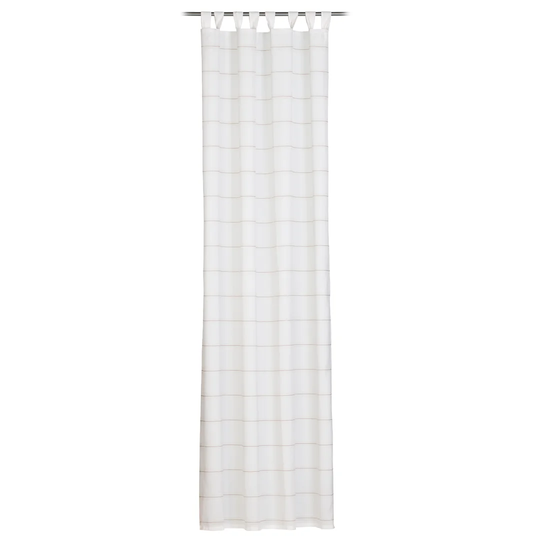 Persico Tab Top Semi-Sheer Single Curtain