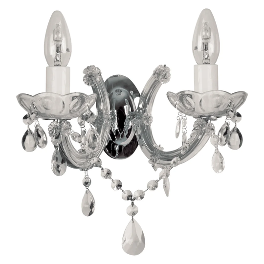 Underwood 2-Light Candle Wall light