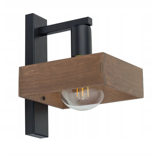 Emlyn 1 - Light Black Armed Sconce