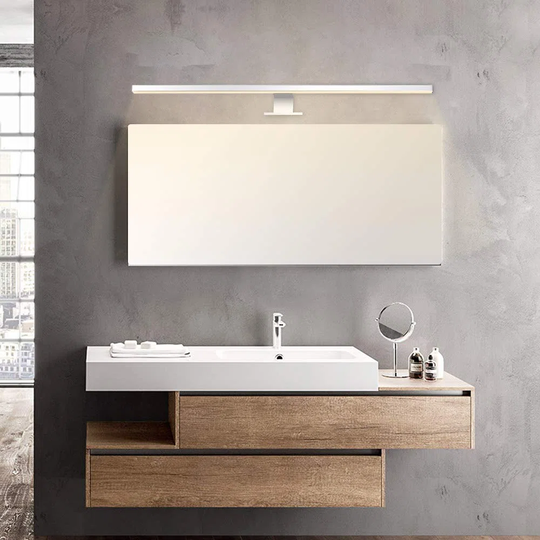 Atherine 1 - Light LED Silver Mirror Light