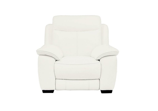 Starlight Express Leather Armchair - White- World of Leather