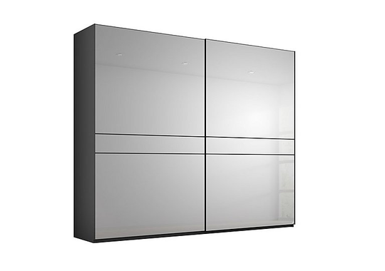 Rauch - Lando Sliding Mirror Wardrobe - 240-cm - Black