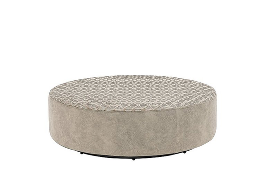 Ariana Fabric Twister Footstool - Beige