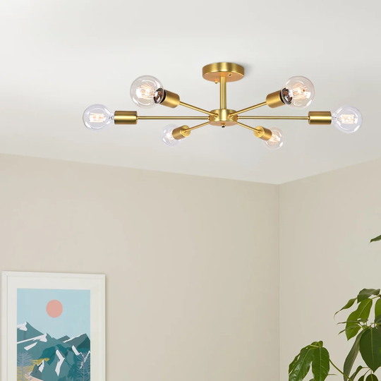 Monserrat 6 - Light 60cm Semi Flush Mount