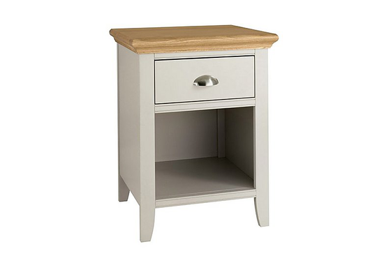 Furnitureland - Emily 1 Drawer Nightstand - Grey