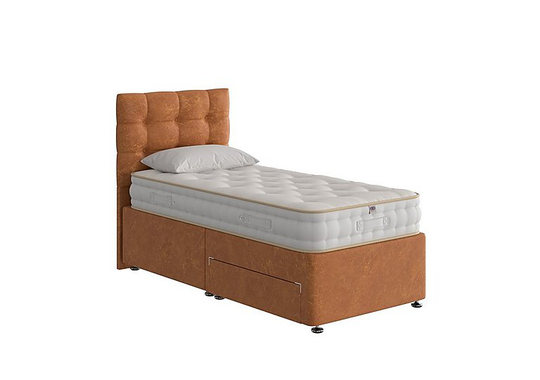 The Handmade Bed Company - Boutique Ortho Divan Set - Single - Orange