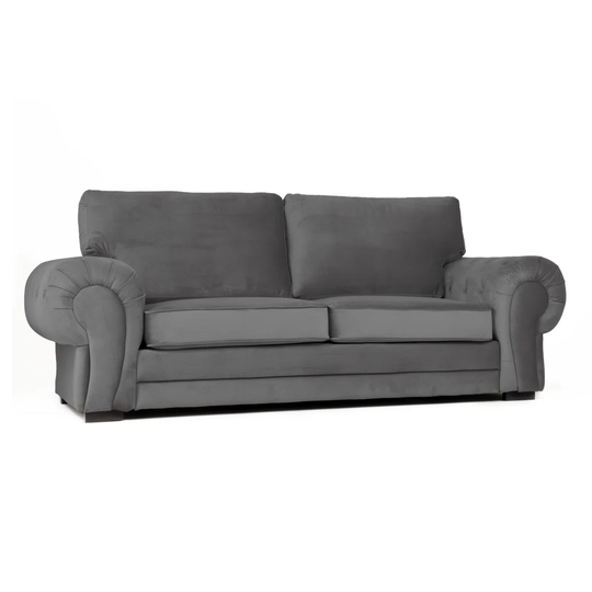 Holmdel 224Cm Velvet Scroll Arm Sofa