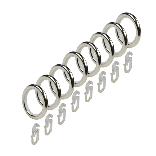 8 Piece Curtain Ring Set