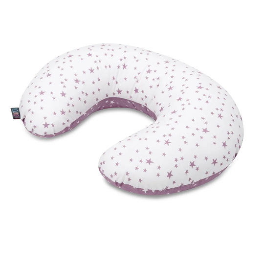Lilac and Stars Nursing Pillow