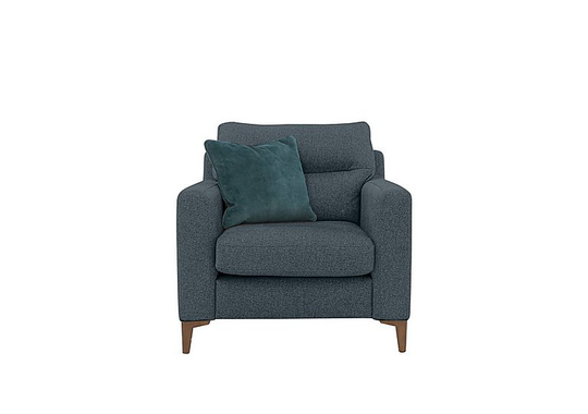 Uniqa Fabric Power Recliner Armchair - Teal