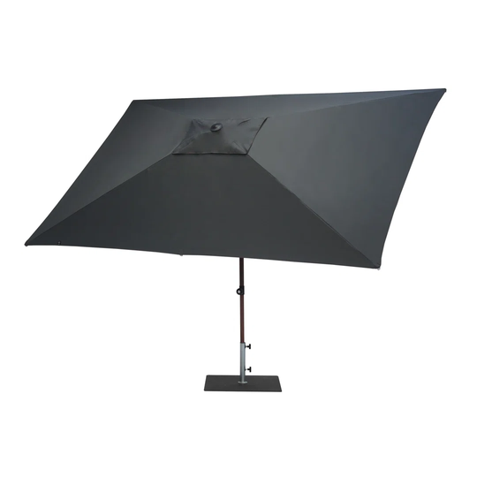 Art 475r Aolaith Rectangular Parasol 300x200 Cm, Aluminium Frame Wood-effect, Fabric Colour Natural.