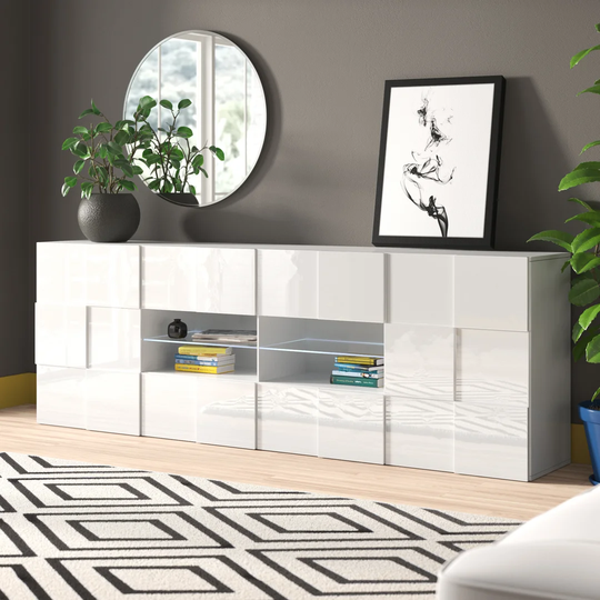 Bailee 240 Cm Wide 4 Drawer Sideboard