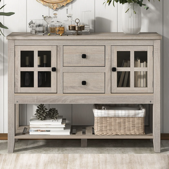 Hoff 107Cm Wide 2 Drawers Sideboard