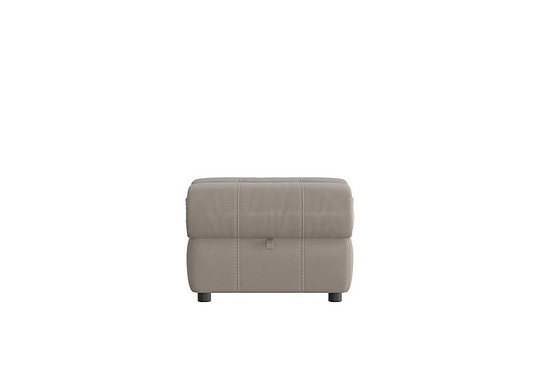 Moreno Fabric Storage Footstool - Grey
