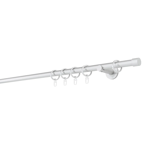 Curtain rod made to measure 1-barrel 20mm cap