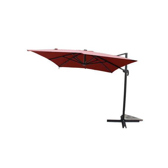 Antonache LED 3.9m x 2.9m Rectangular Cantilever Parasol