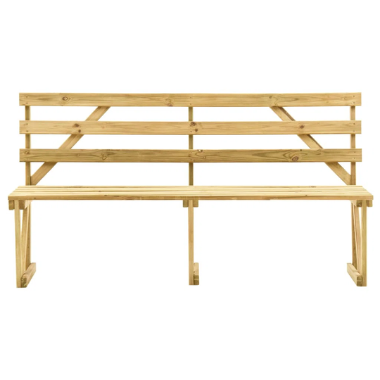 Coquitlam Garden Solid Wood Traditional Bench