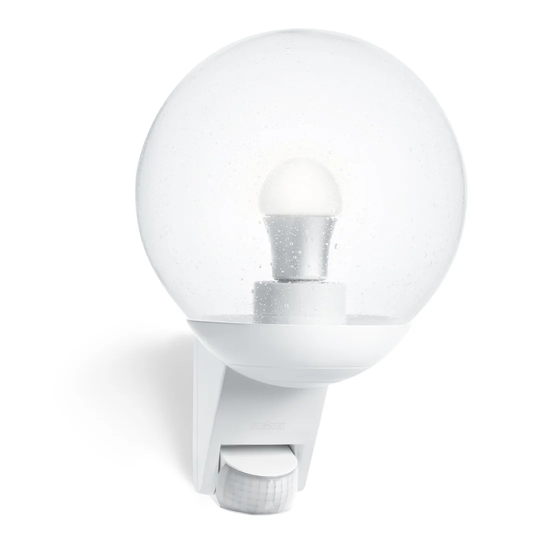 Classic Outdoor Globe Wall Light L 585 S with Motion Sensor E27 Flush Mount