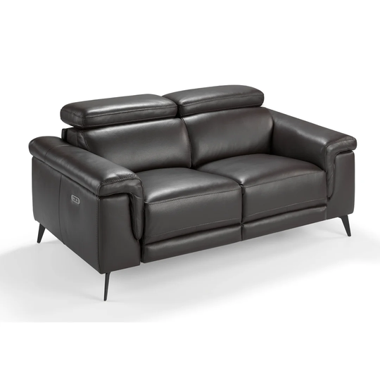 Ebeling Genuine Leather Upholstered 2 Seater Loveseat Sofa