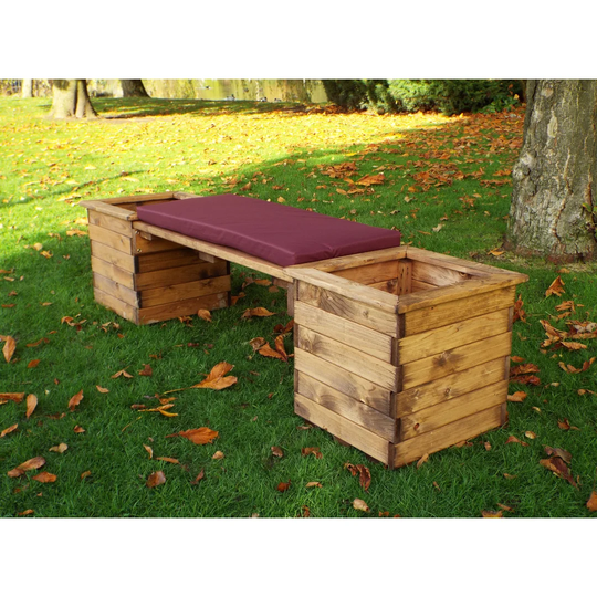 Farrar Wooden Planter Bench