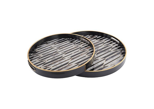 Art Deco Set of 2 Trays