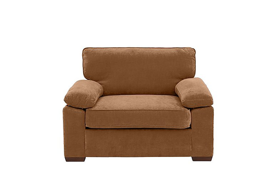 Home Fabric Snuggler Sofa Bed - Brown