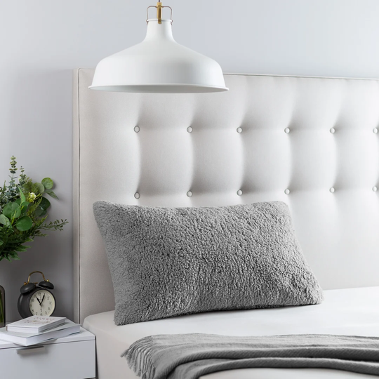 Slumberdown Teddy Fleece Medium Support Back Sleeper Pillow