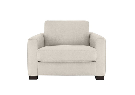 Nicoletti - Alcova Fabric Chair with Box Arms - Beige
