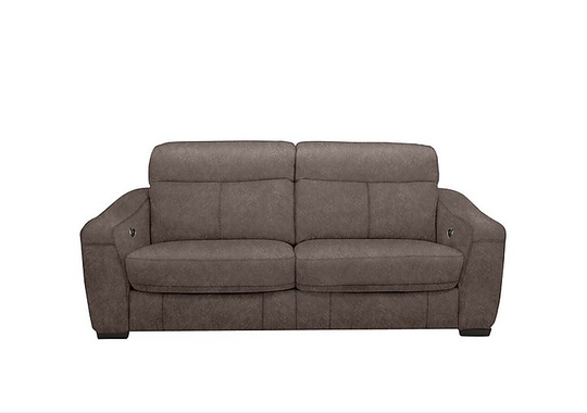 Cressida 3 Seater Fabric Recliner Sofa - Mink