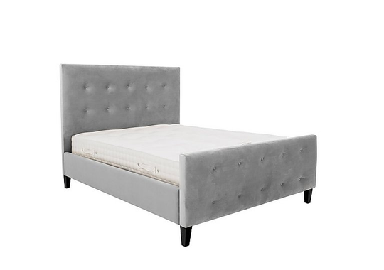 Maisie High Foot End Bed Frame - Double - Grey