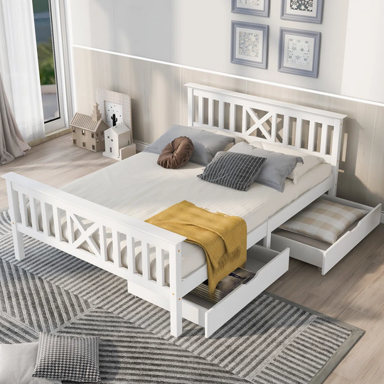 Nickolai European Double (140 x 200Cm) Bed Frame