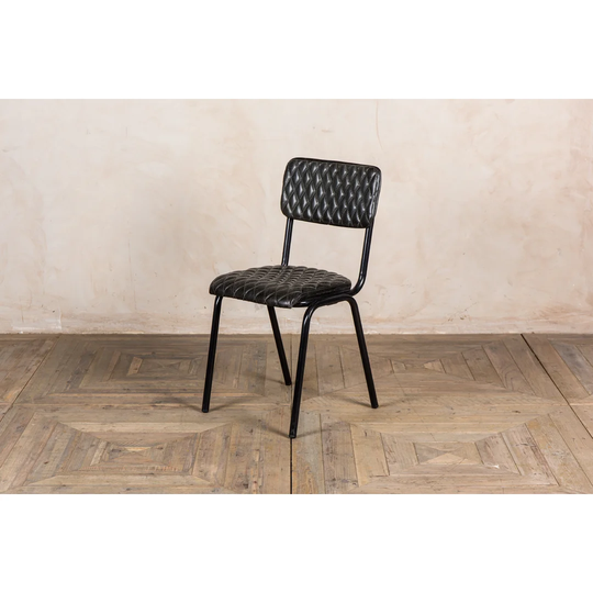 Sweeny Genuine Leather Upholstered Dining Chair